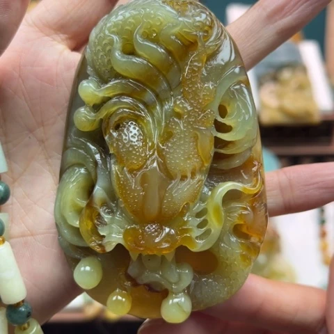岫玉挂件未镶嵌挂件