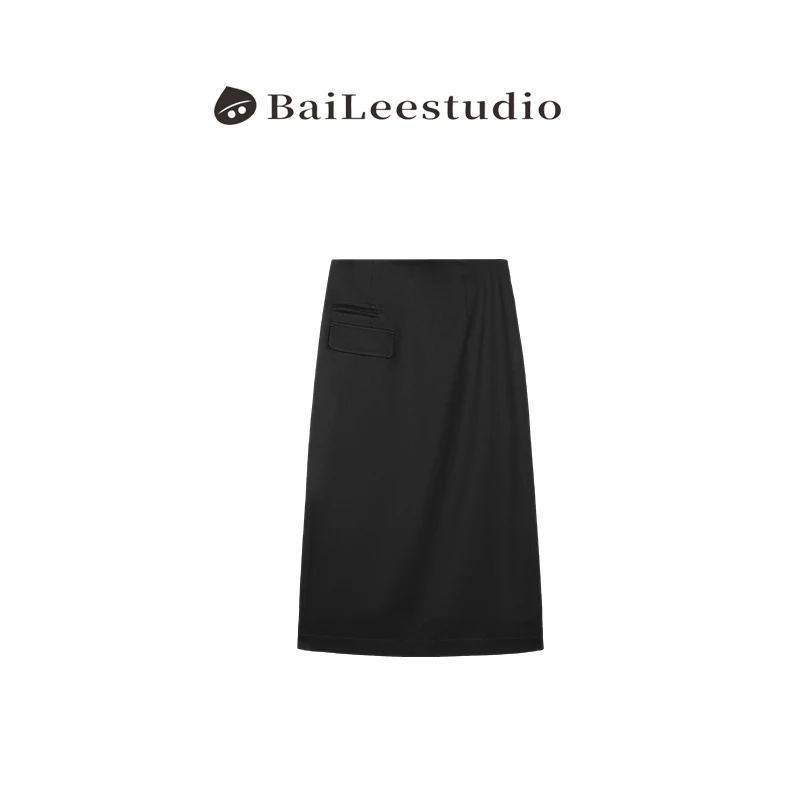【柏栗良品】韩范工装风~经典A字版型休闲简约高腰半身裙BL036
