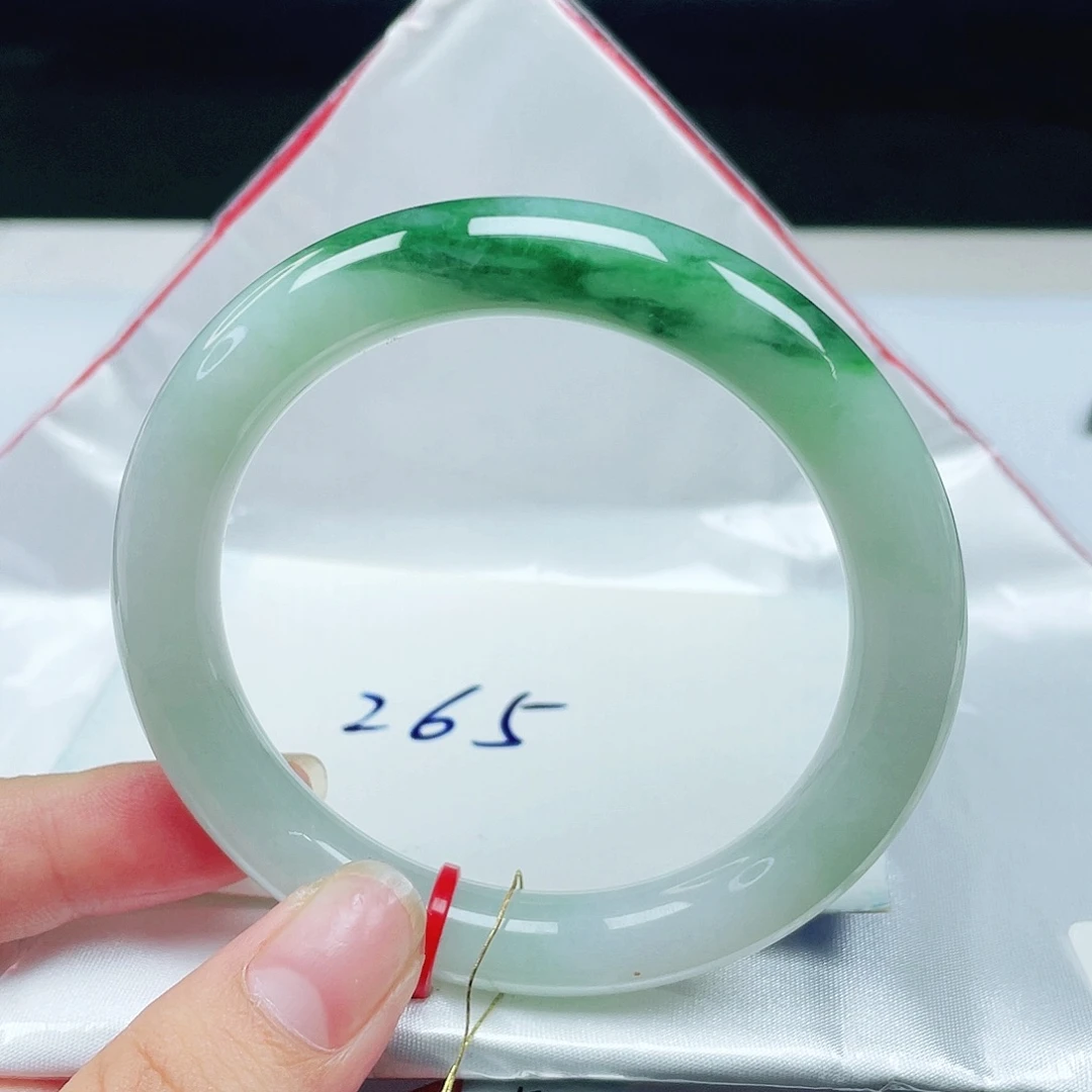 翡翠未镶嵌手镯（圆镯）圆条54