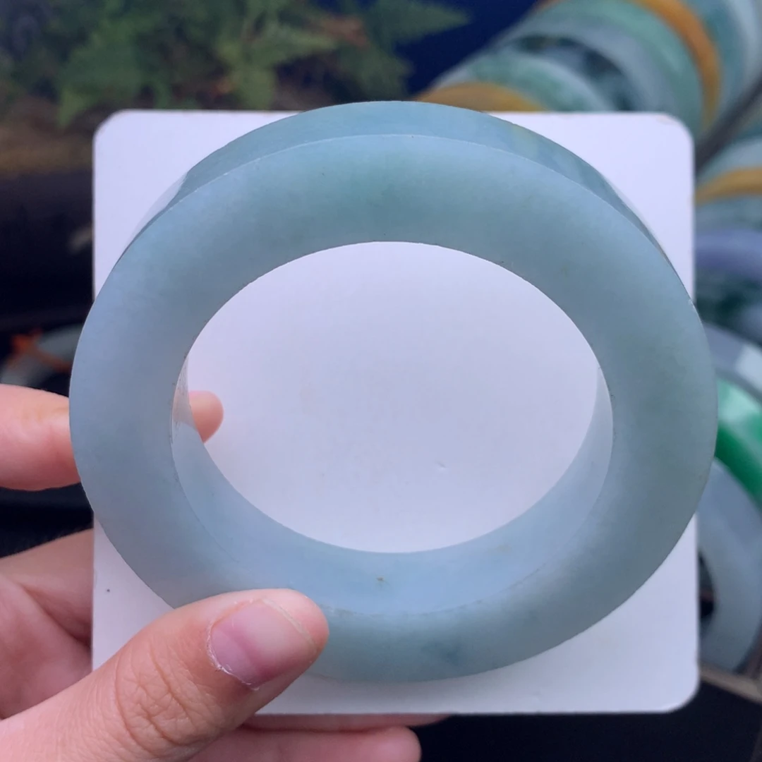 定制翡翠未镶嵌手镯定制不退不换