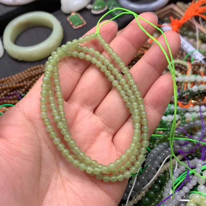 和田玉未镶嵌手链19