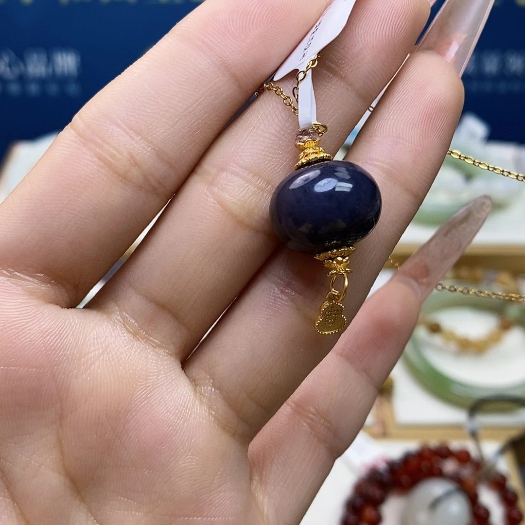 颈饰银S925镶嵌和田玉sj