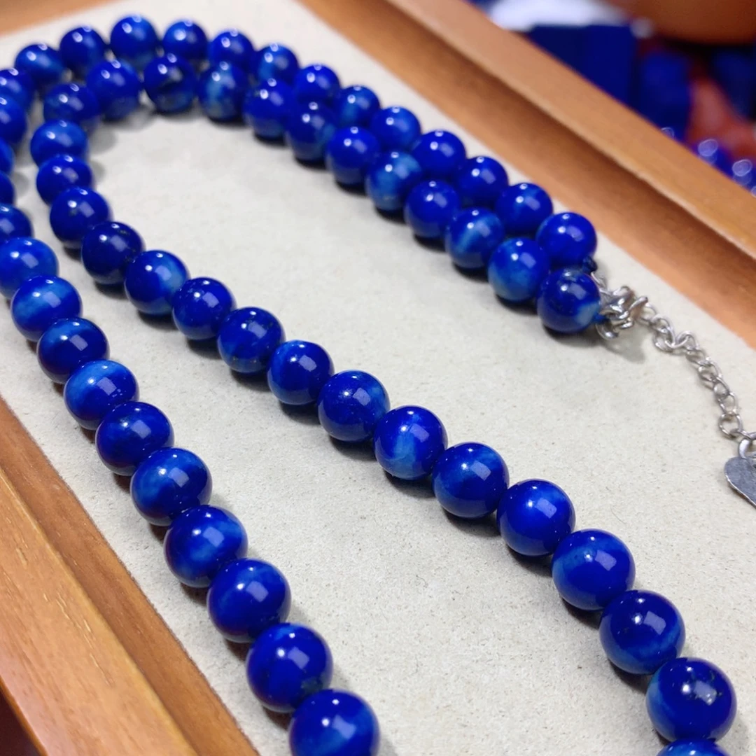 青金石未镶嵌项链定制