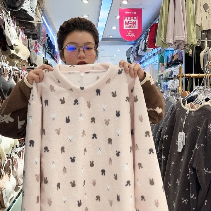 三醋酯纤维粉色小兔子 大号