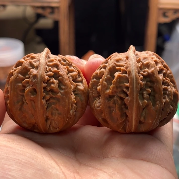 把件文玩核桃楸大胖36瑕疵