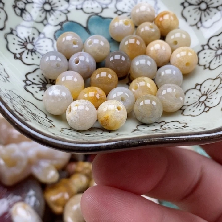 硅化珊瑚（珊瑚玉）未镶嵌颈饰
