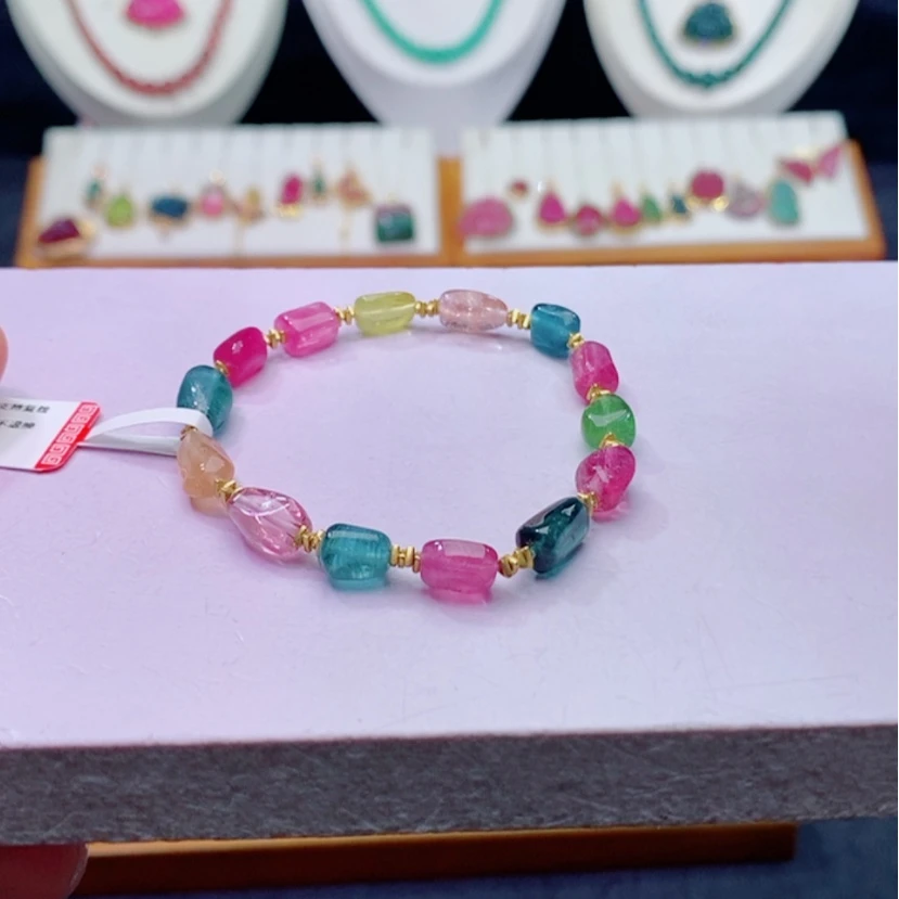 【闪购商品】碧玺碧玺原石手链未镶嵌原石手链