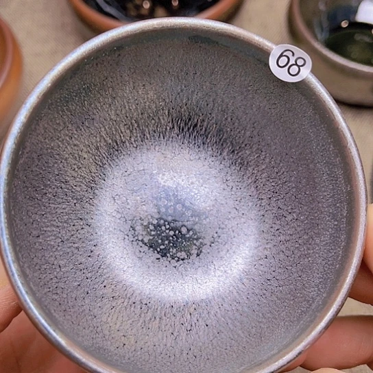 茶盏龙窑柴烧蓝豪钵钵器型8.5口径