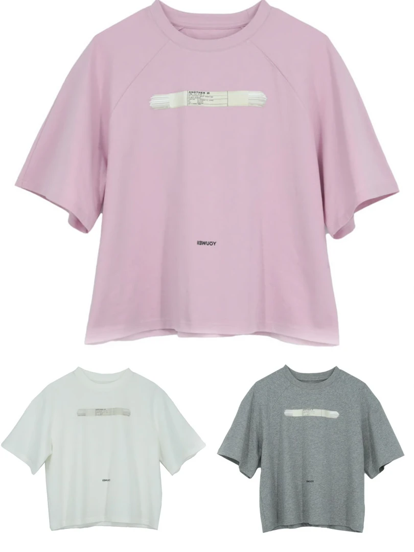 【SFF严选】YOEWEI25夏款主题面条印花短袖T恤圆领套头简约时尚0456