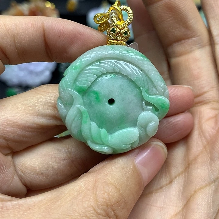 翡翠未镶嵌项链翡翠