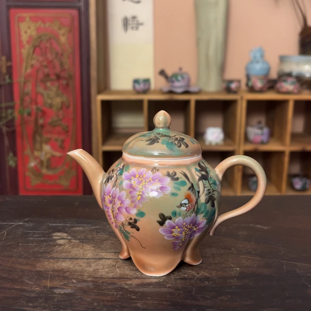 柴烧纯手工手绘陶瓷