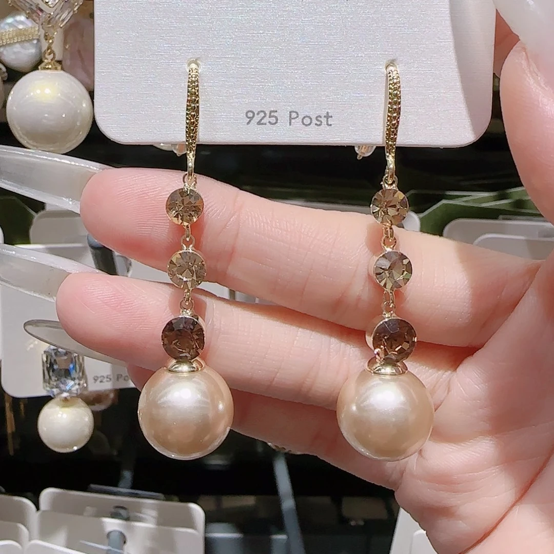 锆石铜合金925银耳环