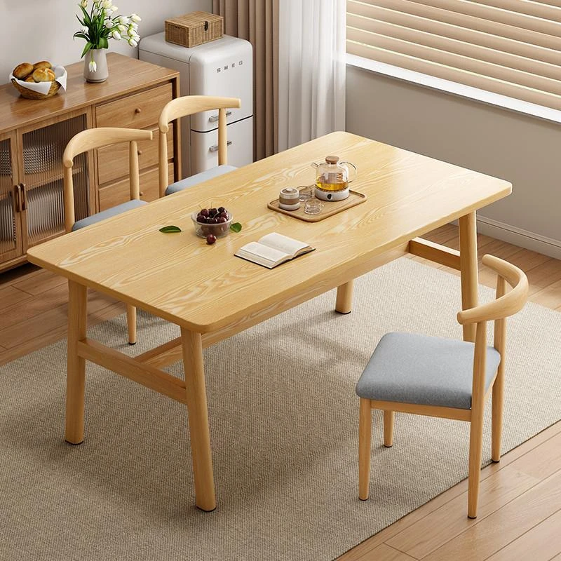 餐桌家用出租房小户型吃饭桌子餐饮商用方桌椅组合2025新款大板桌