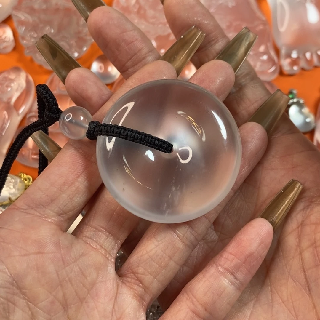 霸***了石英质玉平安扣未镶嵌