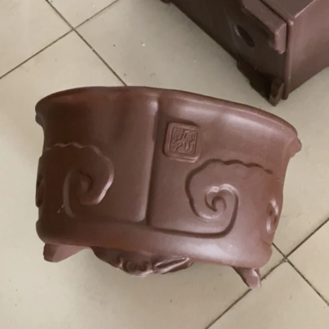 紫砂宜兴紫砂花盆