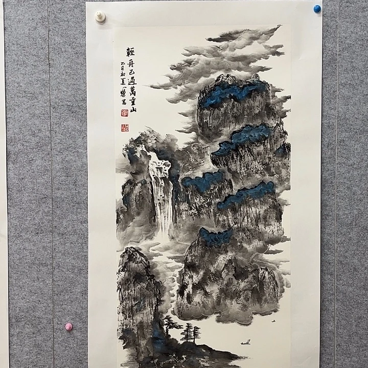 国画花鸟等多种鸟类的栖息