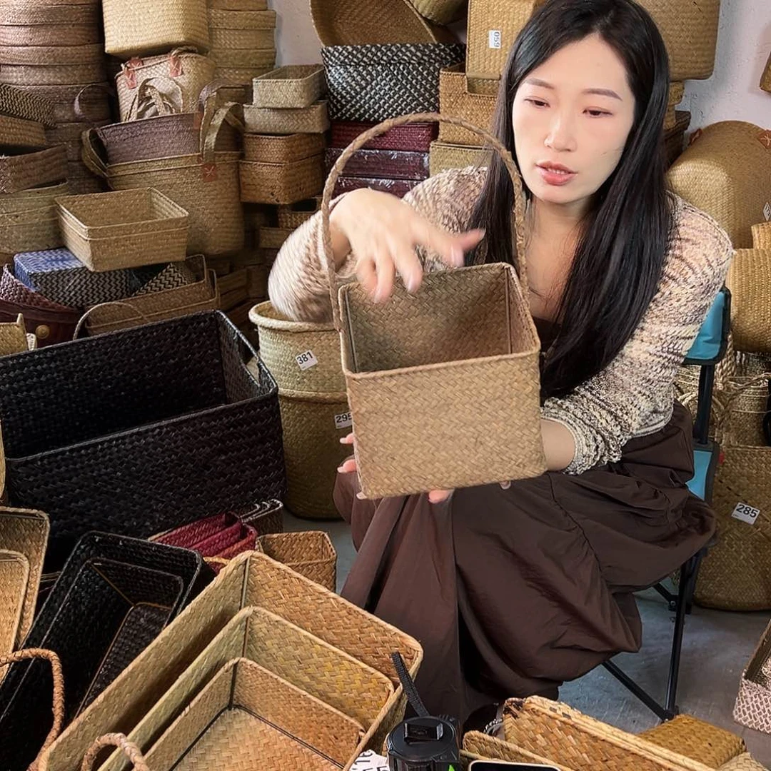 草编草编包/草编收纳盒微瑕疵