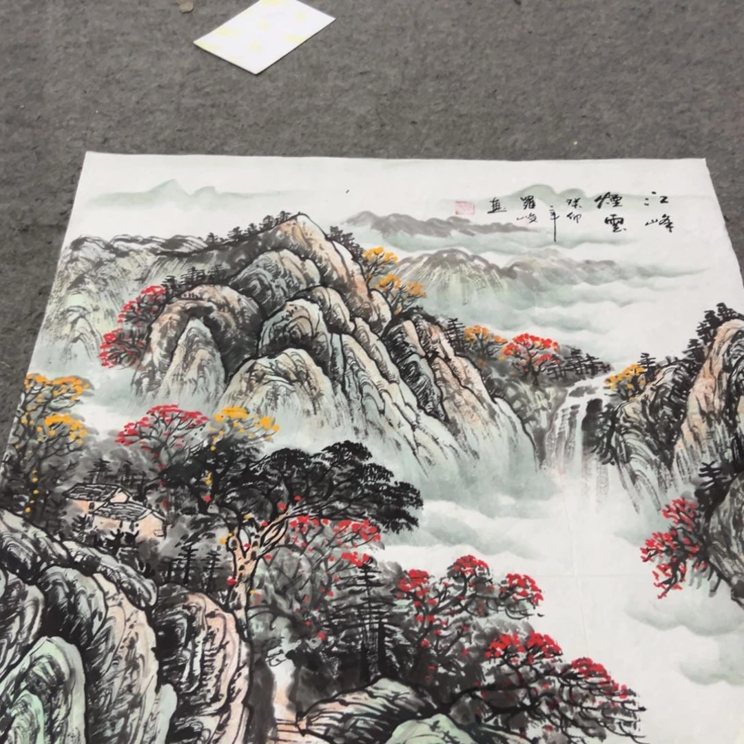 国画国画作品画心一张