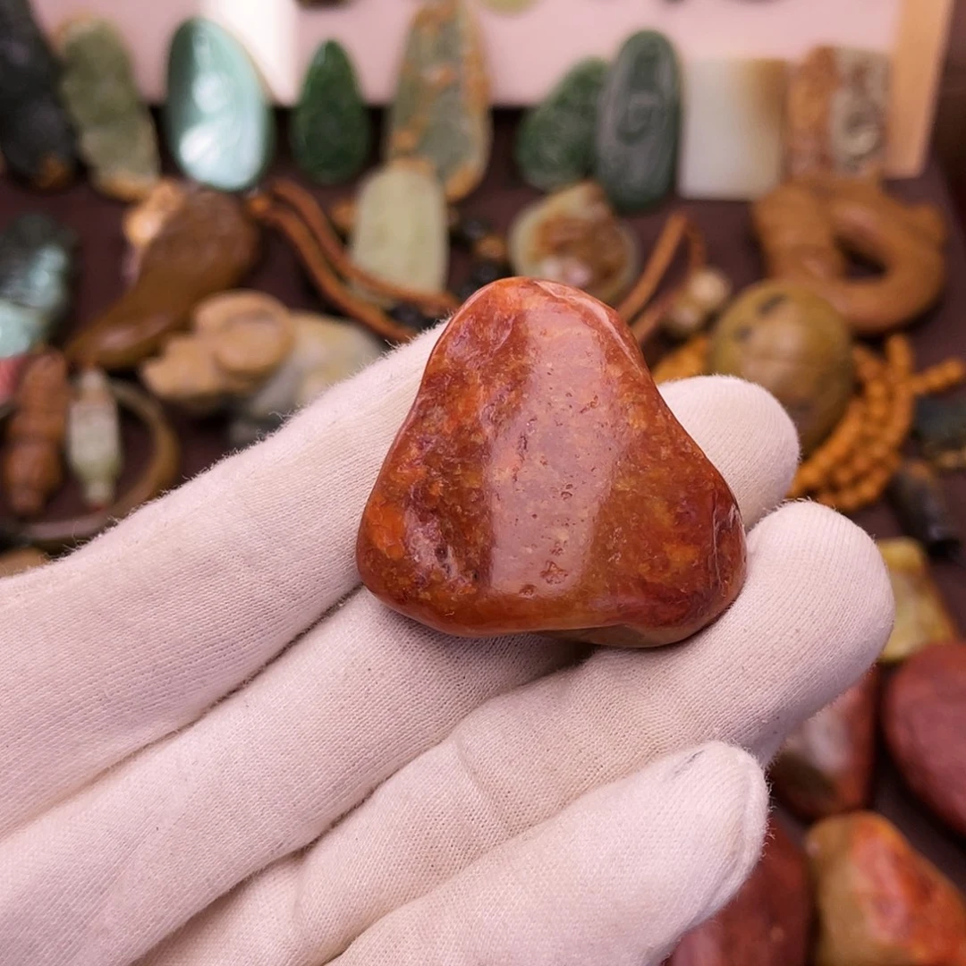 岫岩河磨玉（透闪石质玉）未镶嵌颈饰