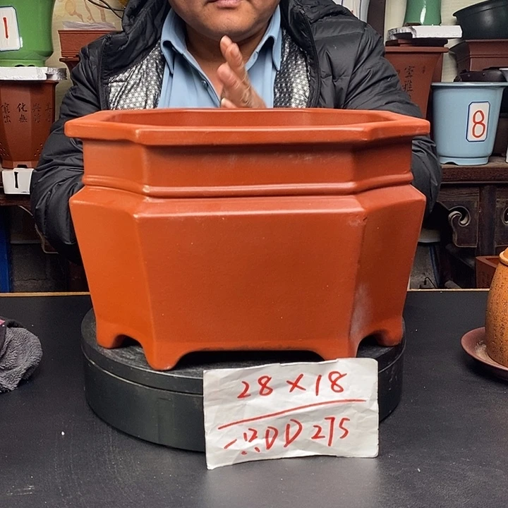 紫砂花盆货号一只DD275