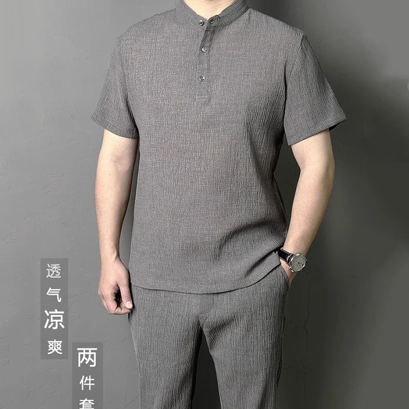JOZDICE/纪治迪哲运动服套装男夏季轻薄吸湿排汗细腻透气休闲套装