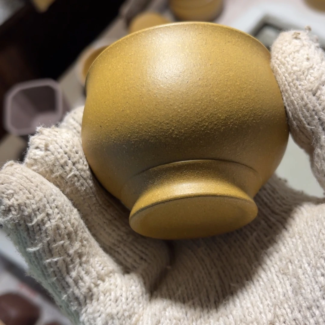 紫砂茶杯原矿黄金段泥主人杯容量100-120c c