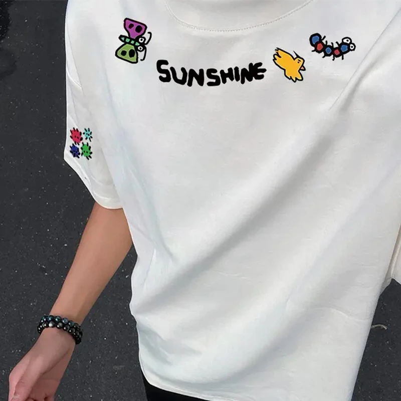 重磅纯棉短袖T恤夏季男生美式休闲痞帅高级感半袖上衣网红宽松潮