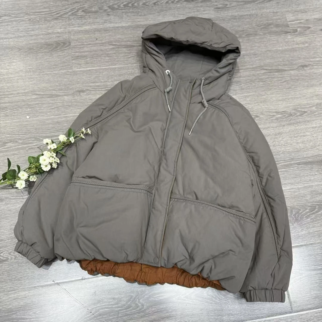 81171新款加绒加厚冬季休闲百搭显瘦遮肉气质棉服