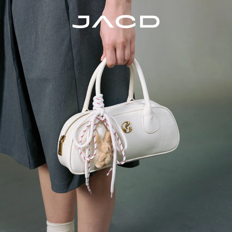 JACD百搭腋下包包女2025新款通勤枕头包高级感波士顿包手拎斜挎包