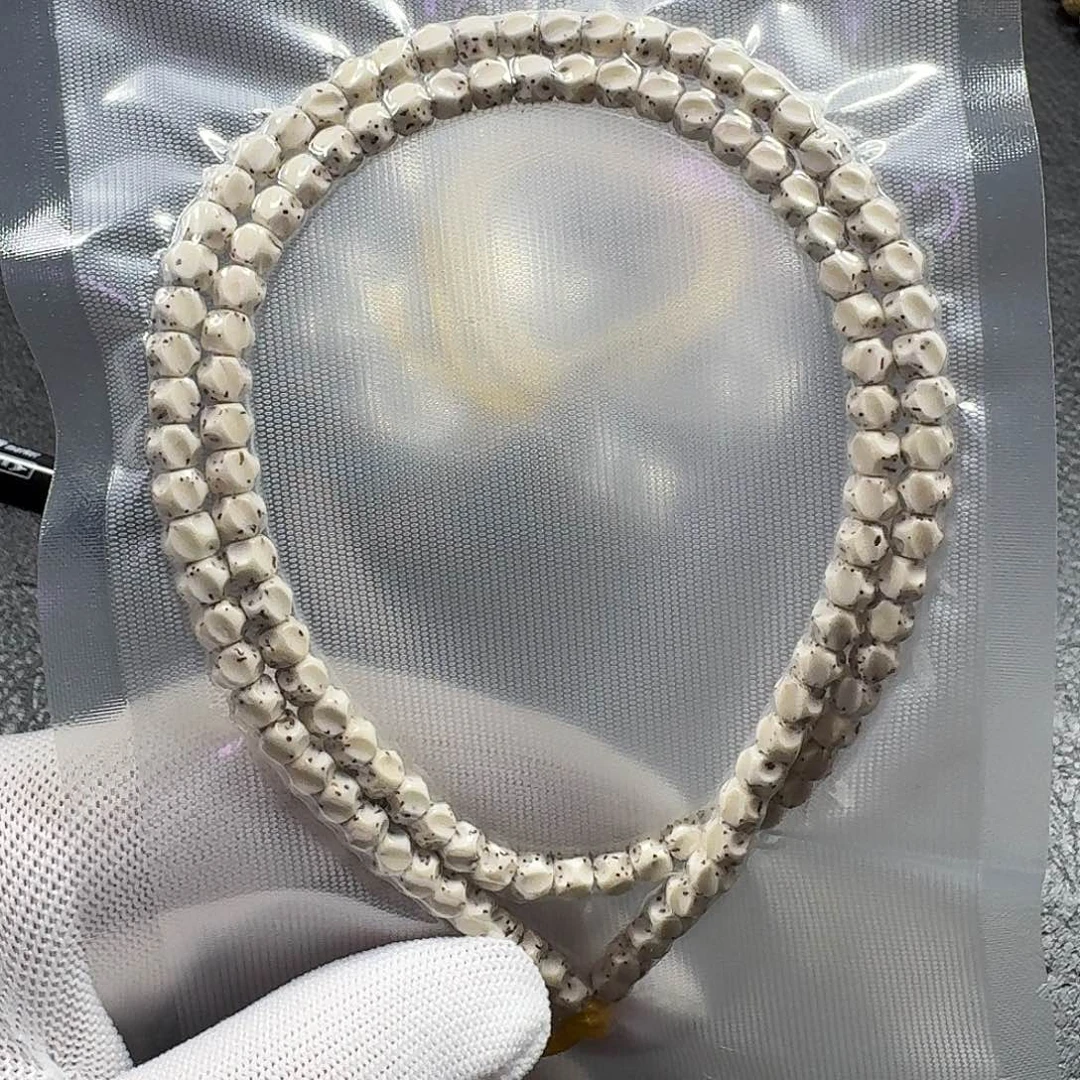 星月菩提手串星月菩提6*5原生态巧克力无相