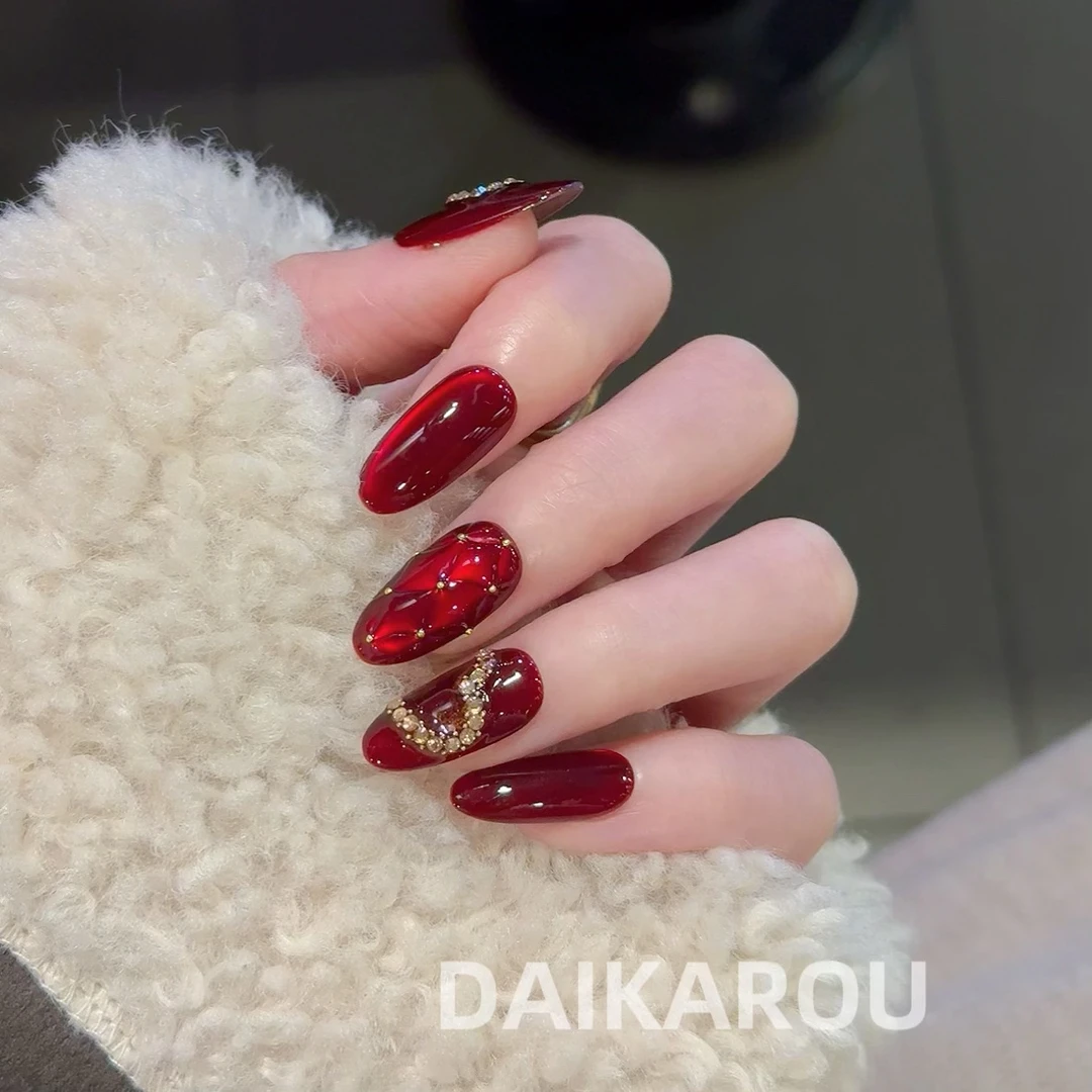 爱就拼love 黛卡柔 预售 新甲型 此度 短椭圆 手工穿戴甲10片