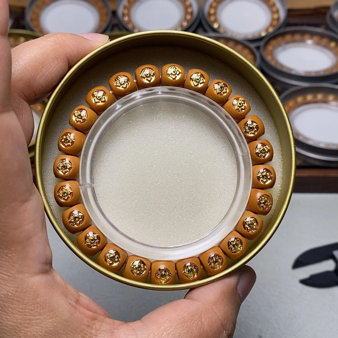 猴头核桃手串14号满标毕业小直切9+左右