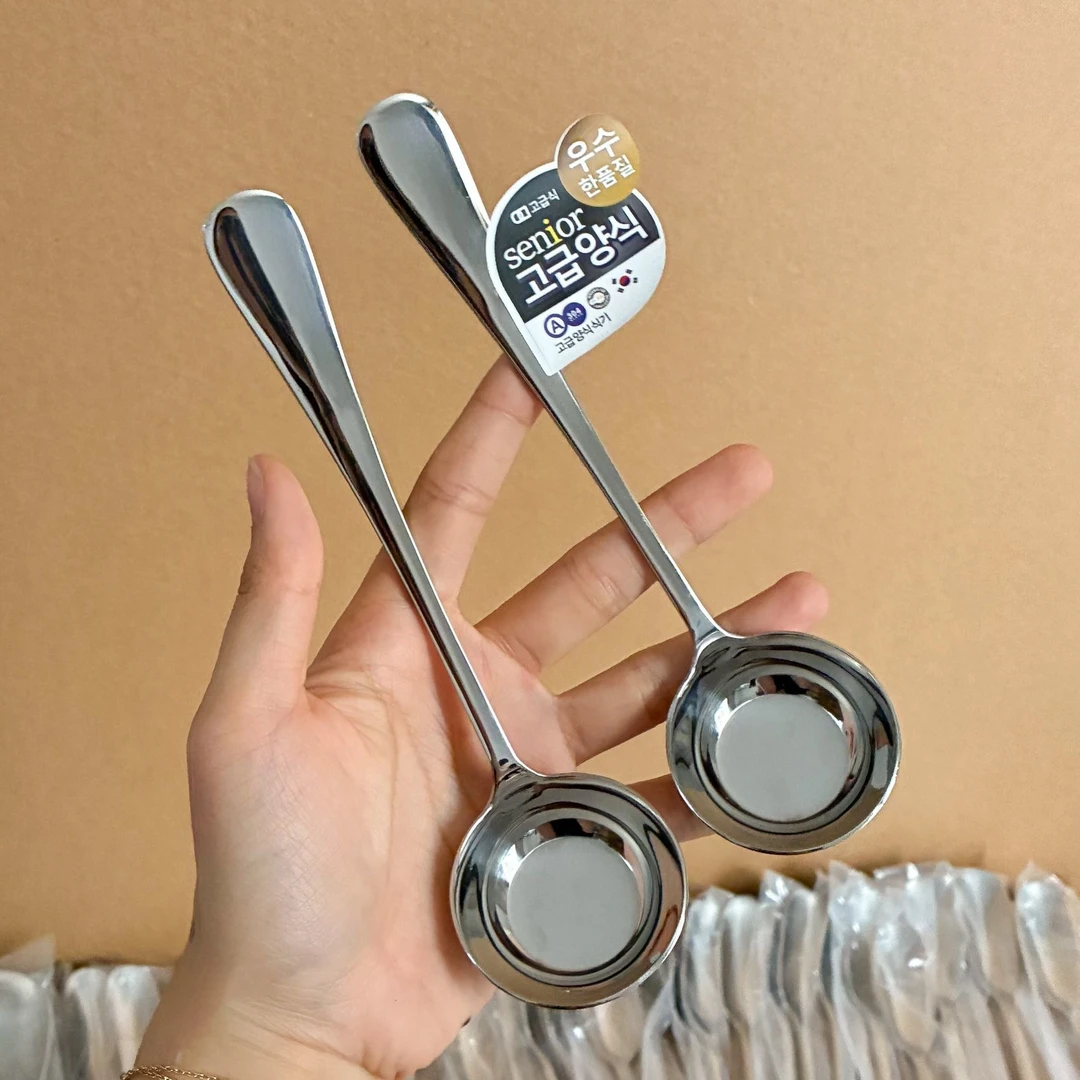 创意精致ins不锈钢福禄勺家用厨房调羹餐勺餐厅吃饭勺两支装