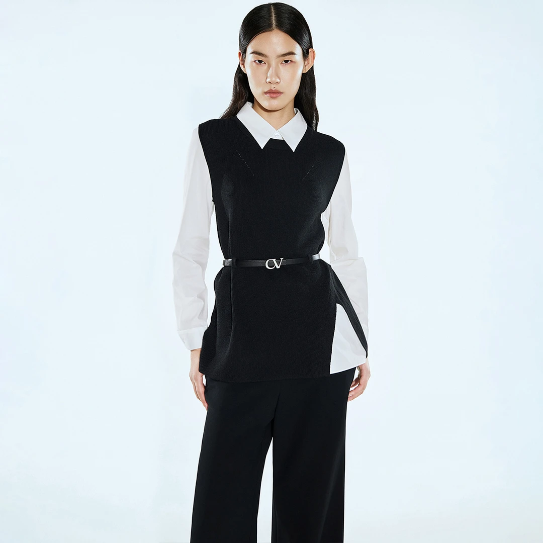 COVERINS2025春季新款毛针织衫CC65106010