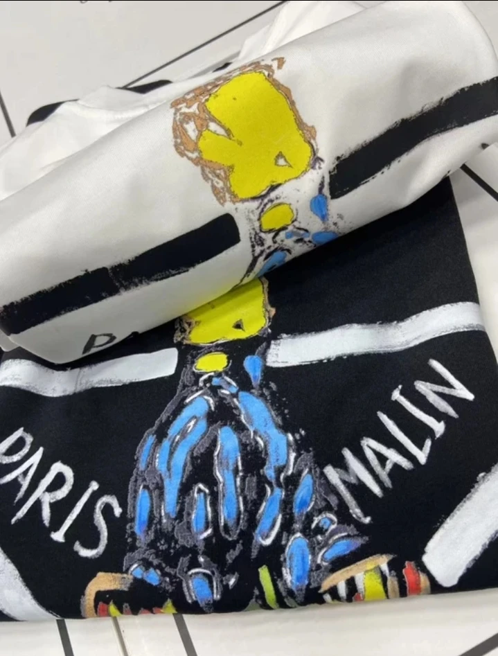 【26号链接】*彩绘拉达三角* 夏季重磅潮牌手绘大三角宽松短袖T恤