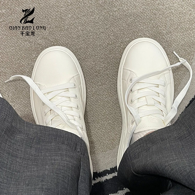 千宝龙白月光-新款小白鞋2025男鞋时尚百搭休闲鞋A18-17587