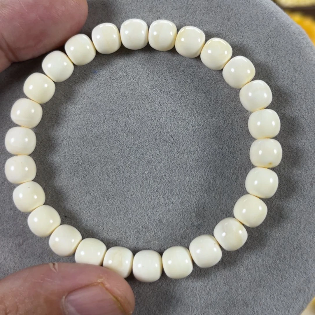 未镶嵌蜜蜡手串俄料同料瓷白