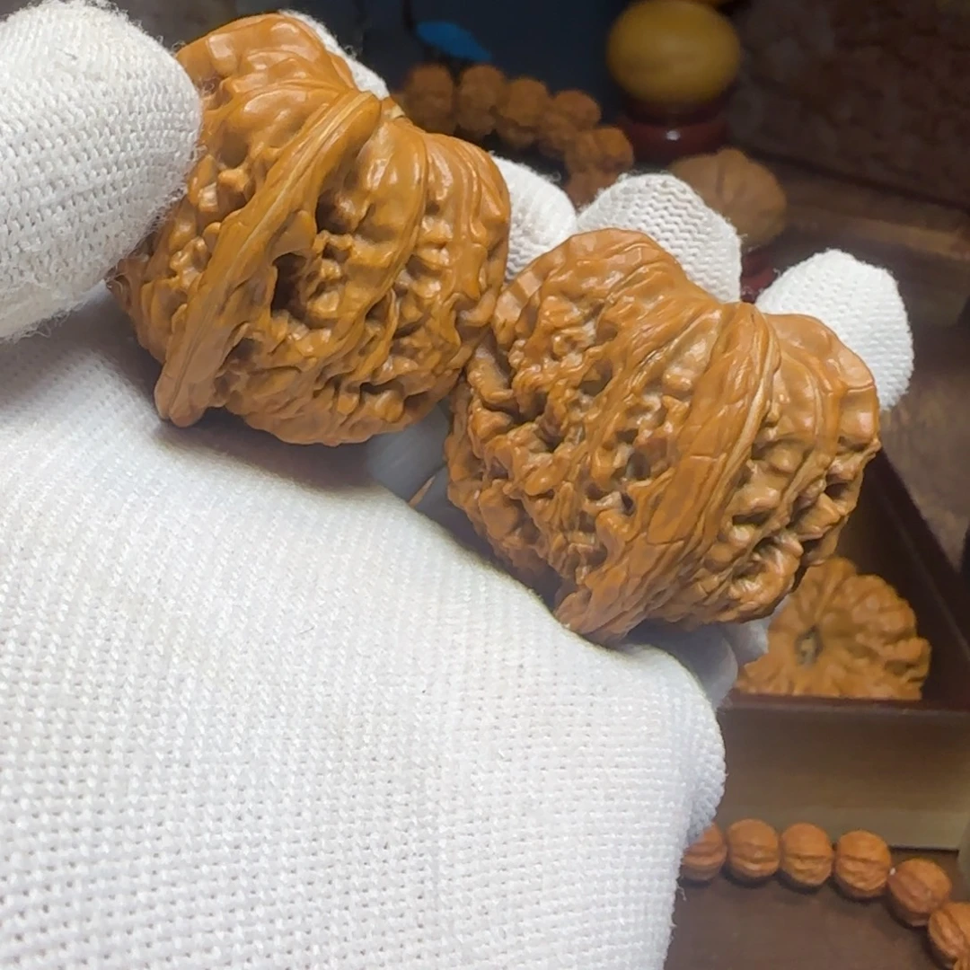 文玩核桃把件拱桥楼