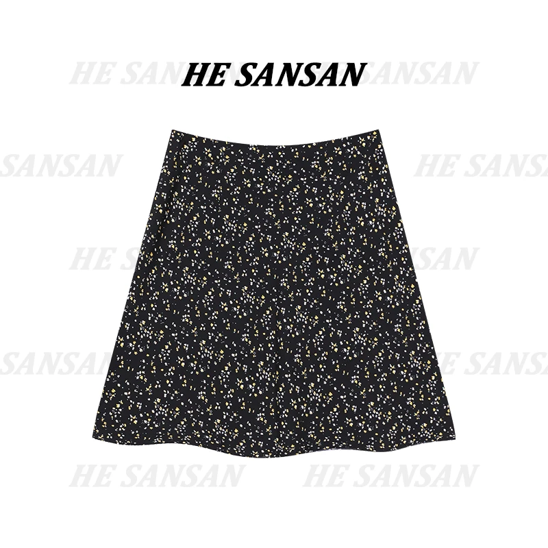 【SANSAN】气质减龄高腰显瘦小碎花半身裙DY-3330