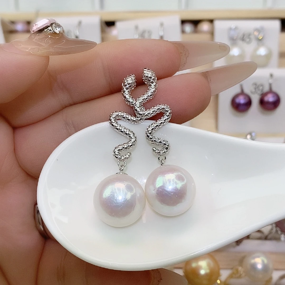 淡水珍珠颈饰银S925镶嵌