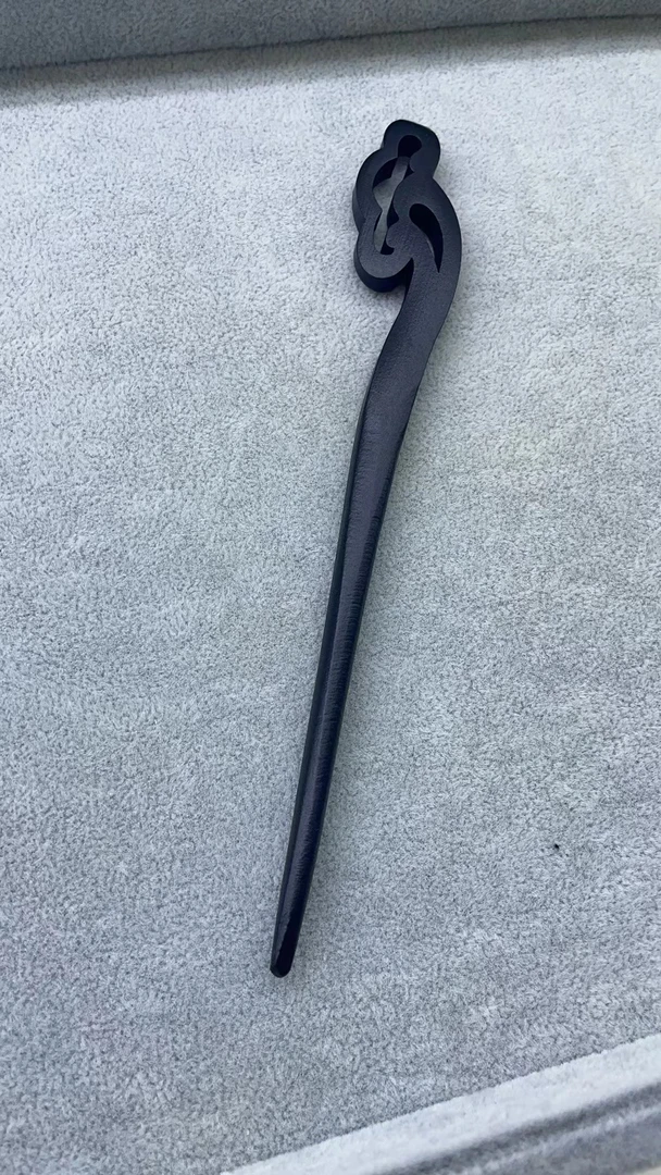 【黑檀木素簪】发簪女古风新中式木质簪子步摇木簪礼物