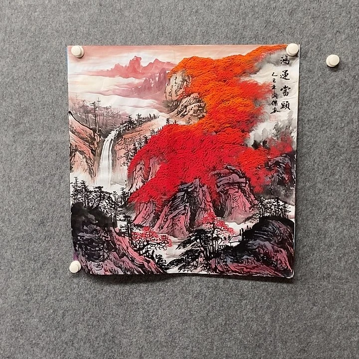 国画四尺斗方鸿运