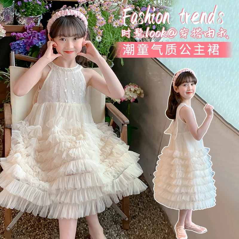 女童连衣裙2025夏季新款儿童立体多层蛋糕公主背心裙5279701452