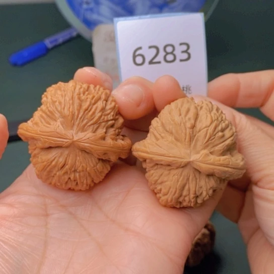 把件文玩核桃43闷白6283