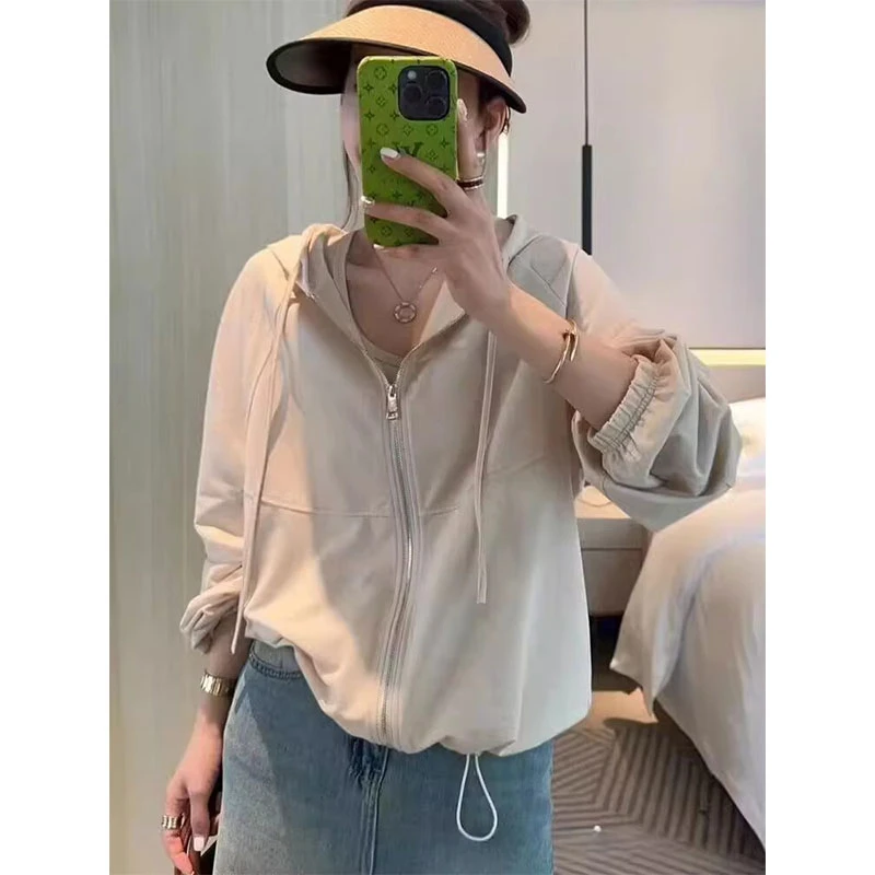 夏季时尚复古短款休闲防晒衬衫气质宽松休闲百搭轻薄透气开衫上衣