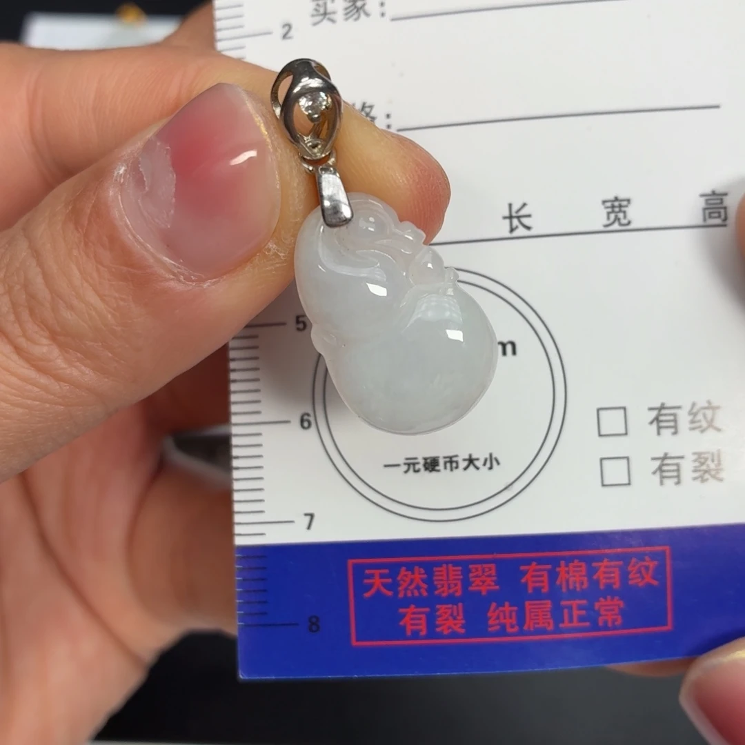 翡翠未镶嵌颈饰葫芦