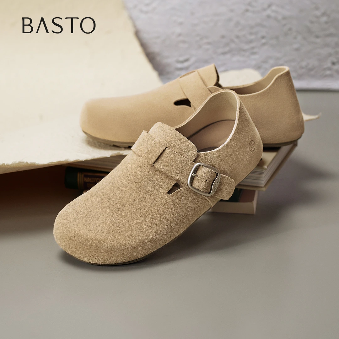 百思图2025秋季新款商场同款勃肯鞋时尚复古休闲女单鞋D3375CM5