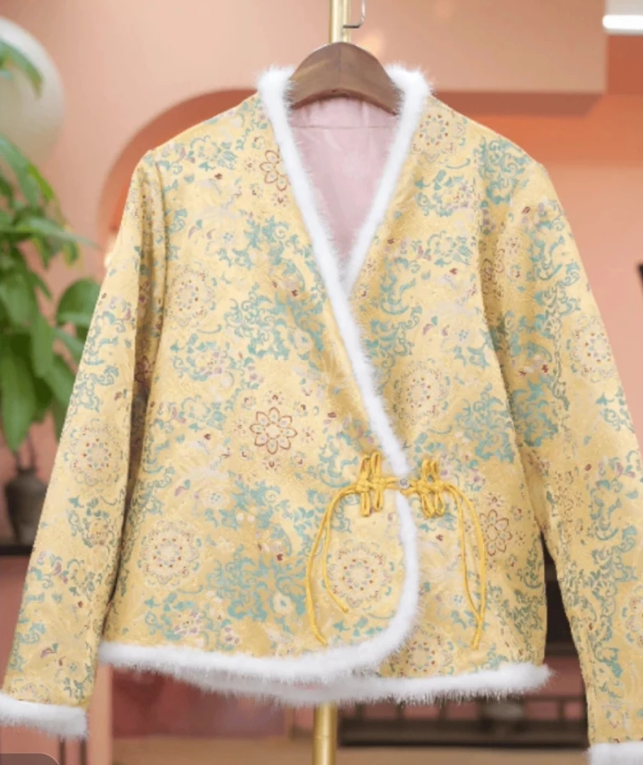 【望鼓楼】新中式2025新款加棉加厚国风复古盘扣双面双穿文艺外套