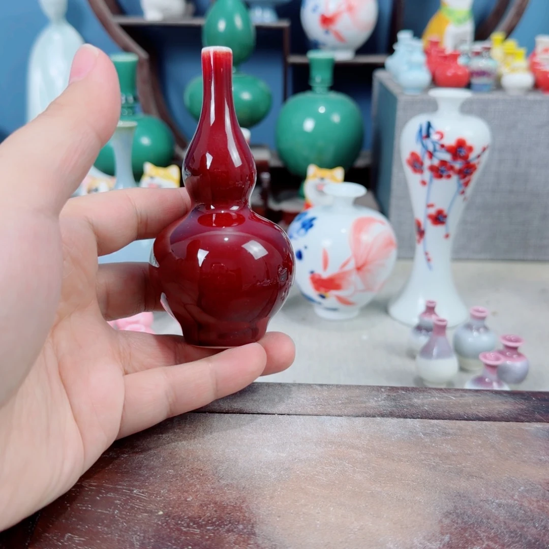 陶瓷手工小花器摆件