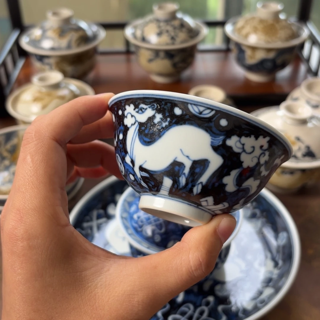 摆件景德镇手绘茶器